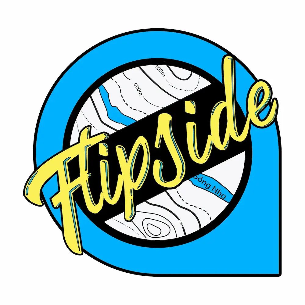 Flipside Adventures logo where in vietnam