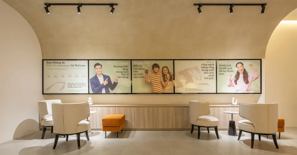 waiting room at greenfield dental hanoi where in vietnam