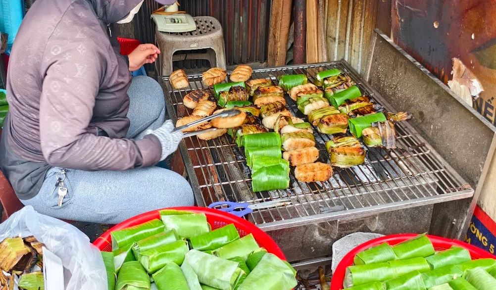 Chuối Nếp Nướng